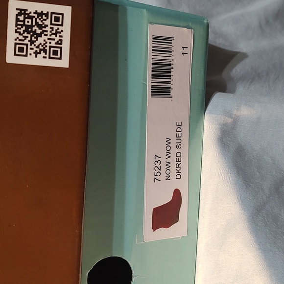 New Diba.True Red suede wedge Bootie - Picture 4 of 8